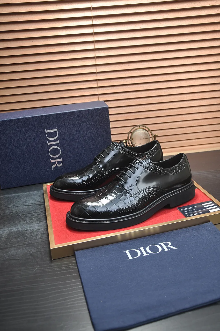 Men's shoes 💰780💶[Dior] (water-dyed cowhide lining) Dior original 1:1 high-quality factory, imported original materials, imported raw cowhide, water-dyed cowhide lining, original TPU outsole, code number: 39-44 (38 45 custom-made, non-refundable)